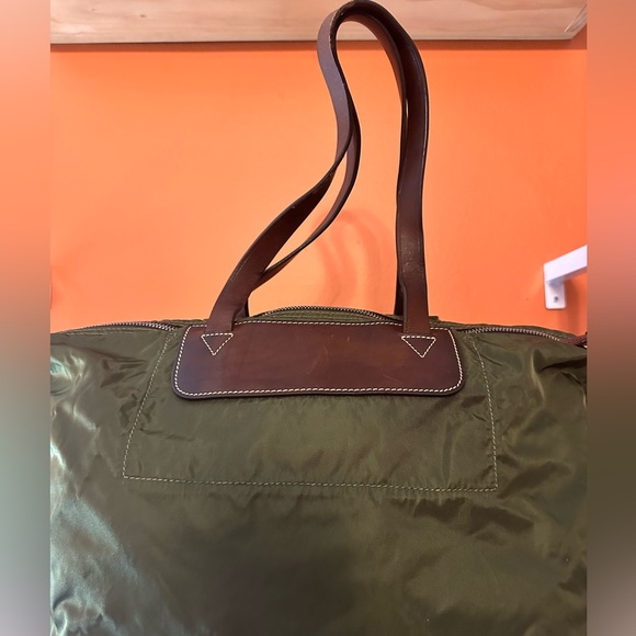 DOONEY & BOURKE Nylon Hunter Green Tote (EUC) - Picture 2 of 6